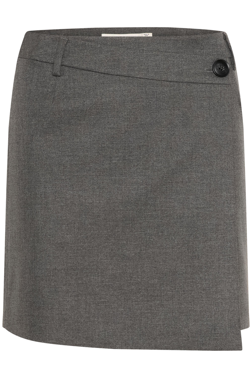GZpaula Wrap nederdel - Dark grey melange